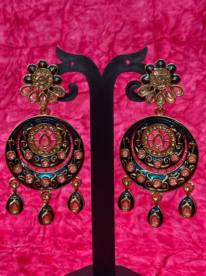 Meenakari Antique Earring